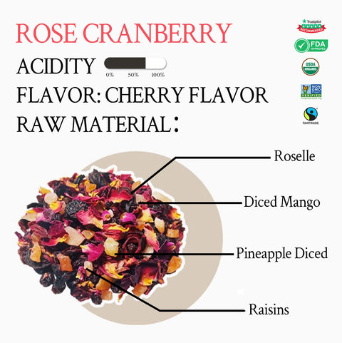 Rose Cranberry Fruit Tea